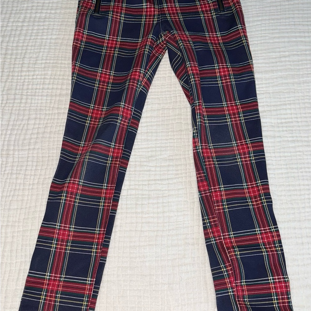 The Children's‎ Place Red and Blue Plaid Leggings